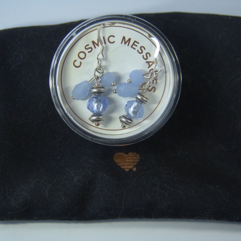 ALEX AND ANI EARRINGS COSMIC MESSAGES SILVER POUCH